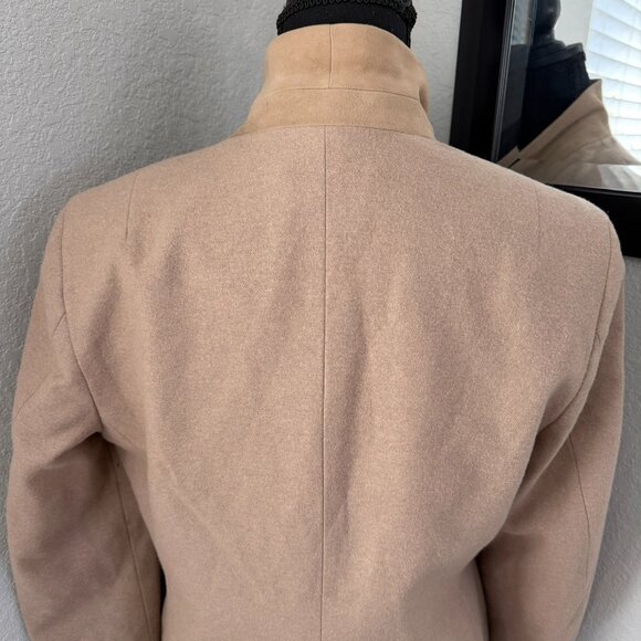 ALL SAINTS Lyla Camel Tan Wool Blend Coat Sz 8 - Picture 11 of 15